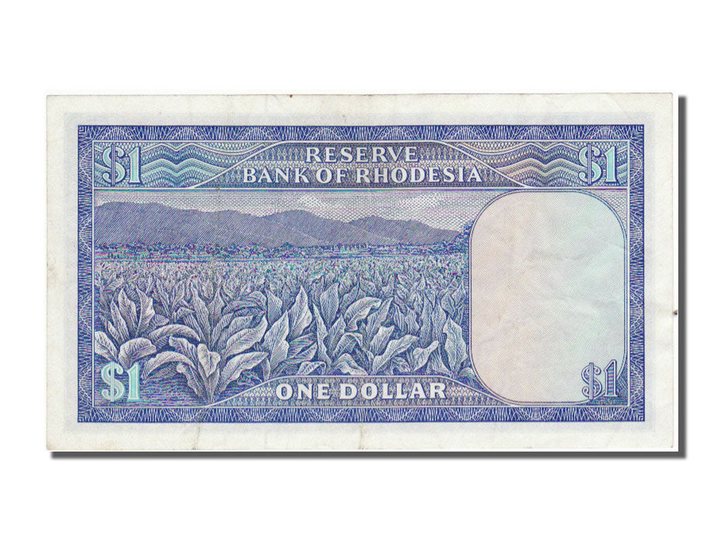 bankovka, 
  
  Rhodesia, 
  
  1 dolár