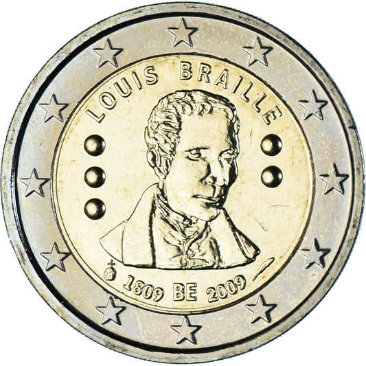 Belgicko, 
  
  2 eurá, 
  
  2009