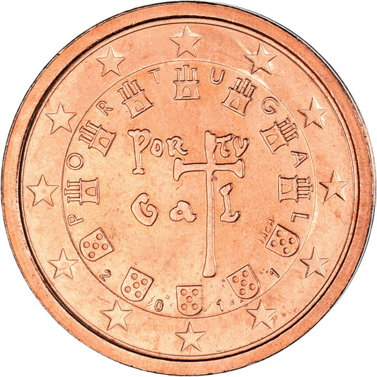 Portugalsko, 
  
  2 euro centy, 
  
  2011