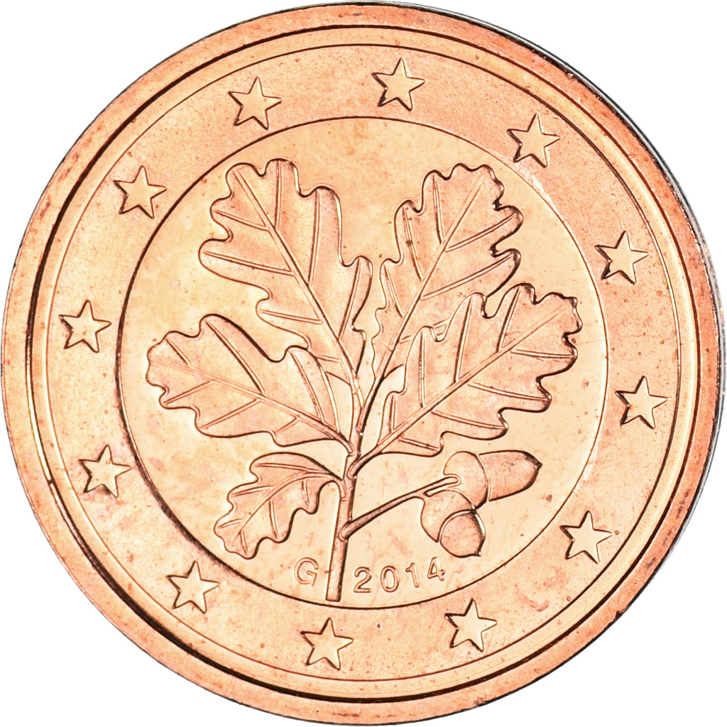 NEMECKO - FEDERÁLNA REPUBLIKA, 
  
  2 euro centy, 
  
  2014