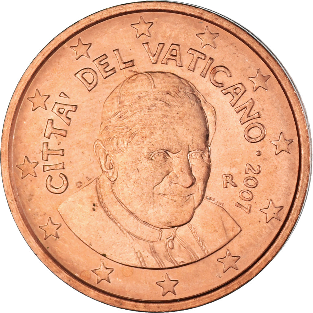 VATIKÁN, 
  
  2 euro centy, 
  
  2007