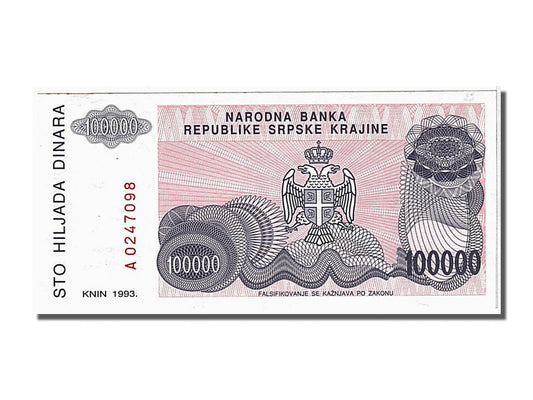 bankovka, 
  
  Chorvátsko, 
  
  100