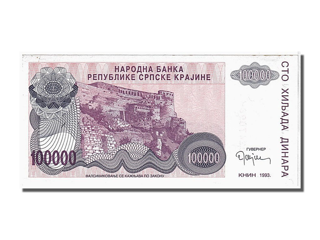 bankovka, 
  
  Chorvátsko, 
  
  100