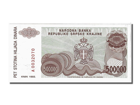 bankovka, 
  
  Chorvátsko, 
  
  500