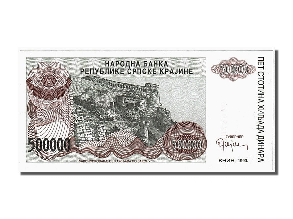 bankovka, 
  
  Chorvátsko, 
  
  500