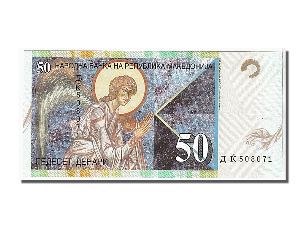 bankovka, 
  
  Macedónsko, 
  
  50 denárov