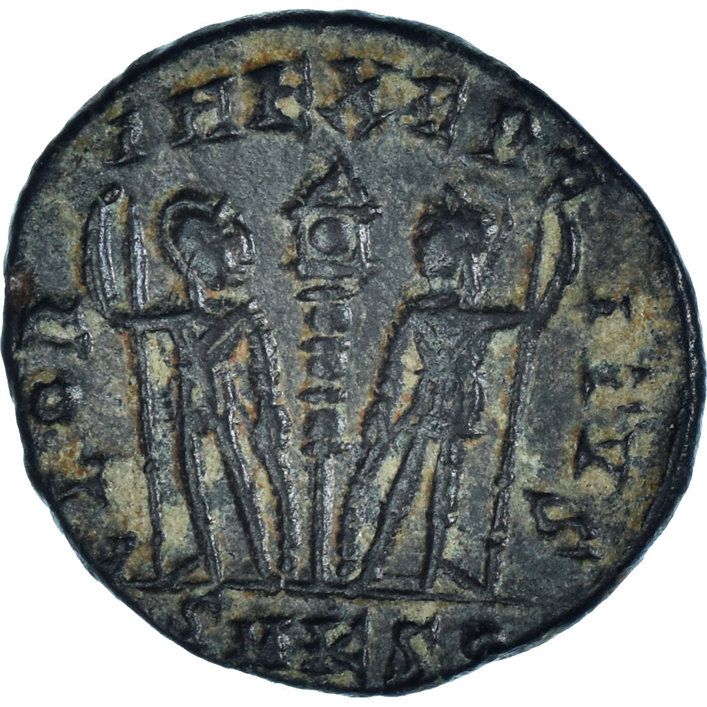 minca, 
  
  Constantius II. 
  
  Bronz Æ