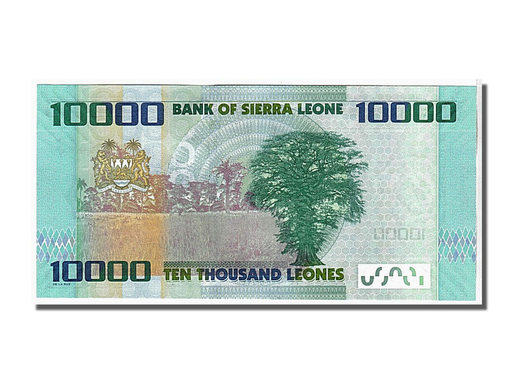 bankovka, 
  
  Sierra Leone, 
  
  10