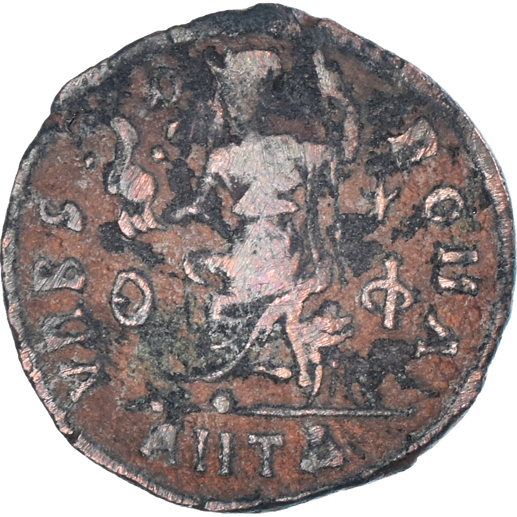 minca, 
  
  Valentinián II., 
  
  Follis