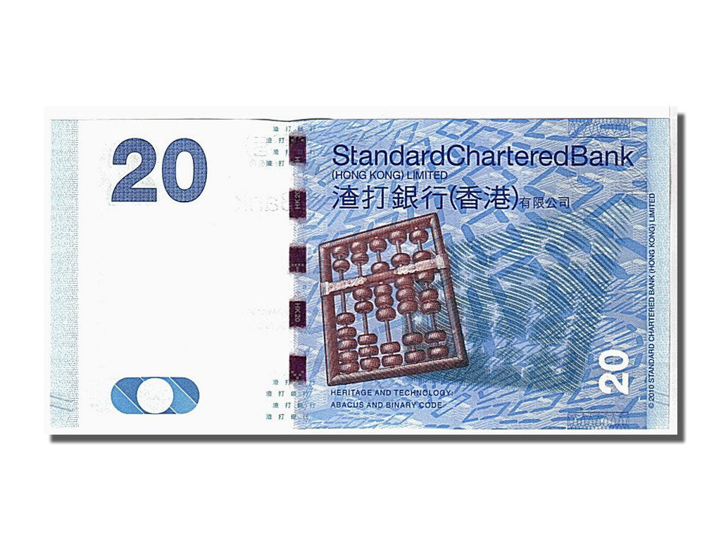 bankovka, 
  
  Hong Kong, 
  
  20 dolárov