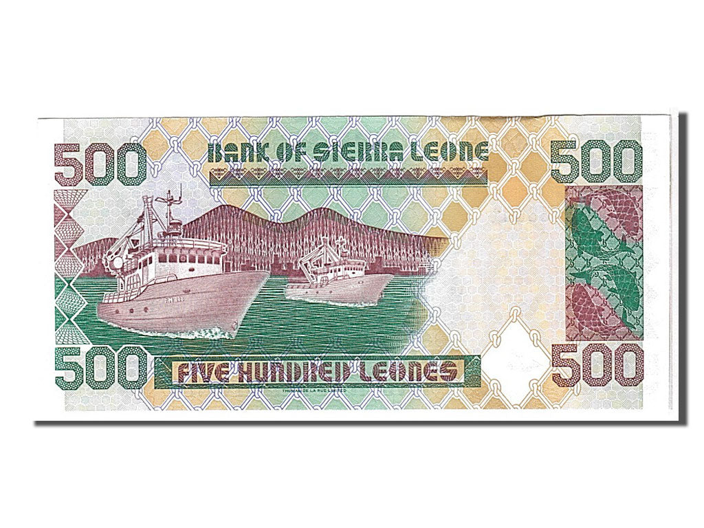 bankovka, 
  
  Sierra Leone, 
  
  500 Leonov