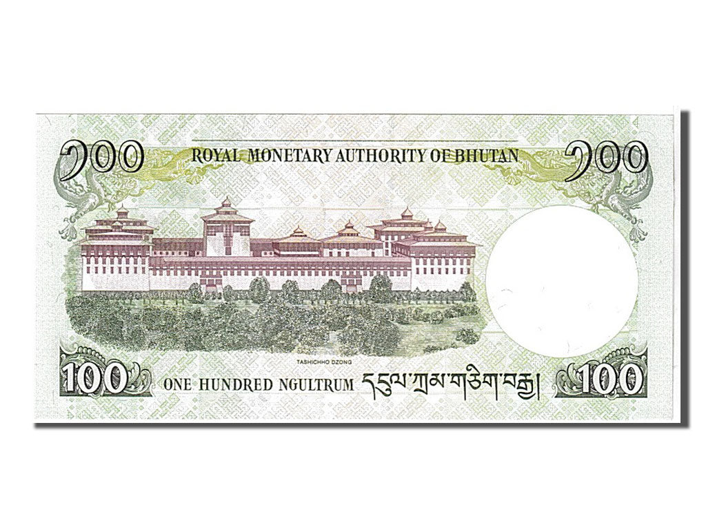 bankovka, 
  
  Bhután, 
  
  100 ngultrum