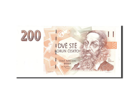 bankovka, 
  
  Česká republika, 
  
  200 korún