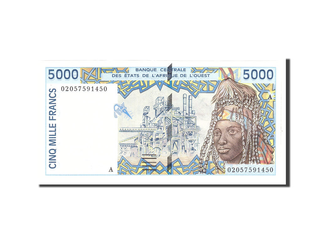 štáty západnej Afriky, 
  
  5000 frankov, 
  
  UNC(65-70)