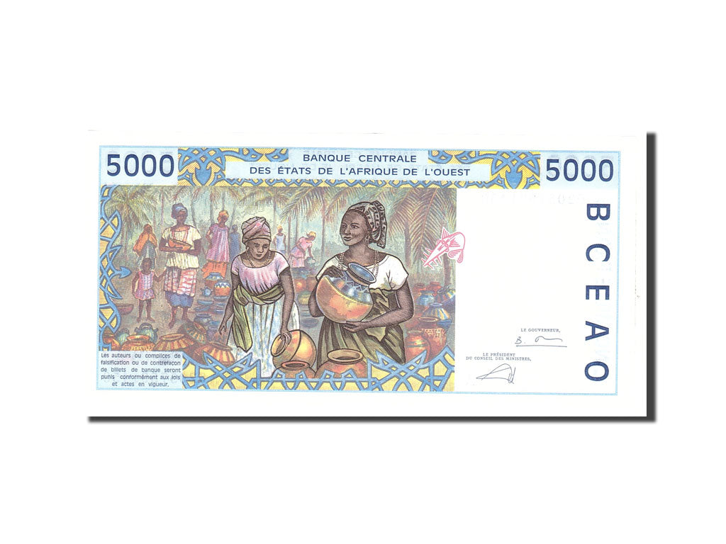 štáty západnej Afriky, 
  
  5000 frankov, 
  
  UNC(65-70)