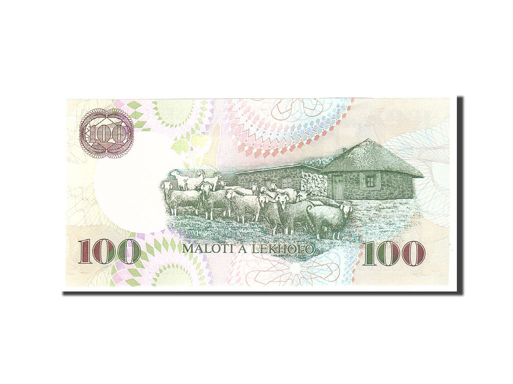 bankovka, 
  
  Lesotho, 
  
  100 maloti