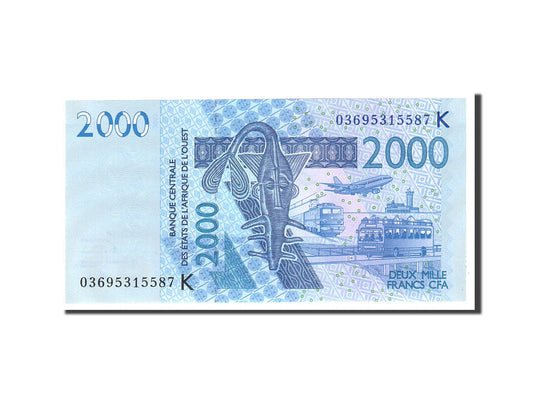 bankovka, 
  
  štáty západnej Afriky, 
  
  2000 frankov