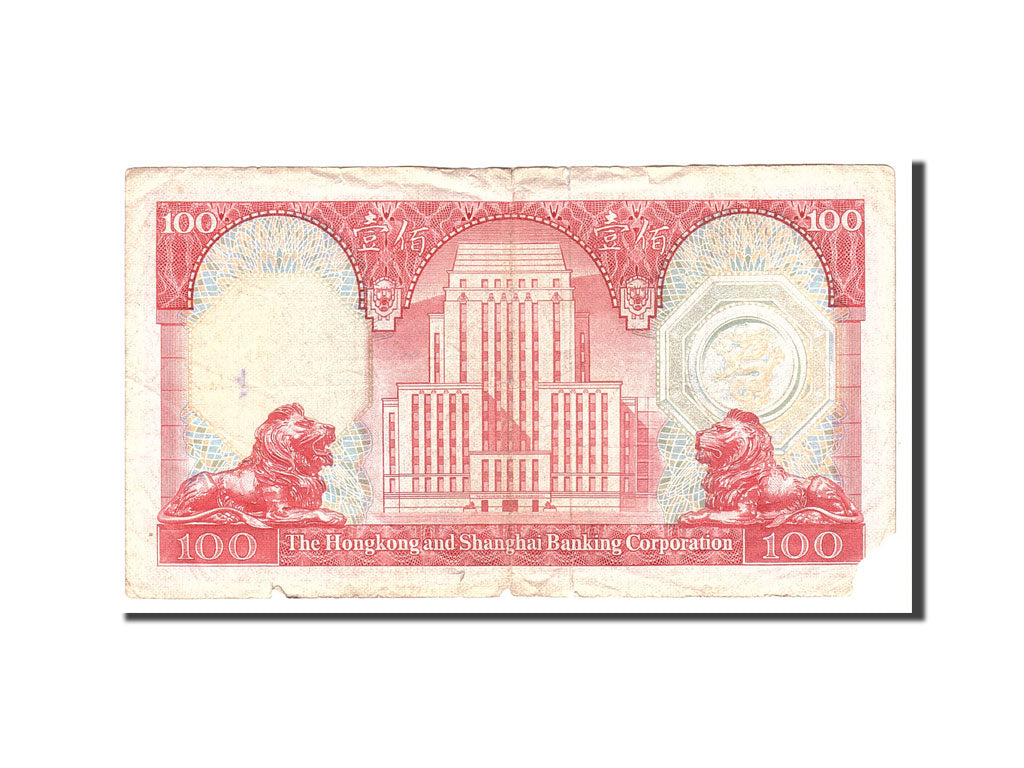 bankovka, 
  
  Hong Kong, 
  
  100 dolárov