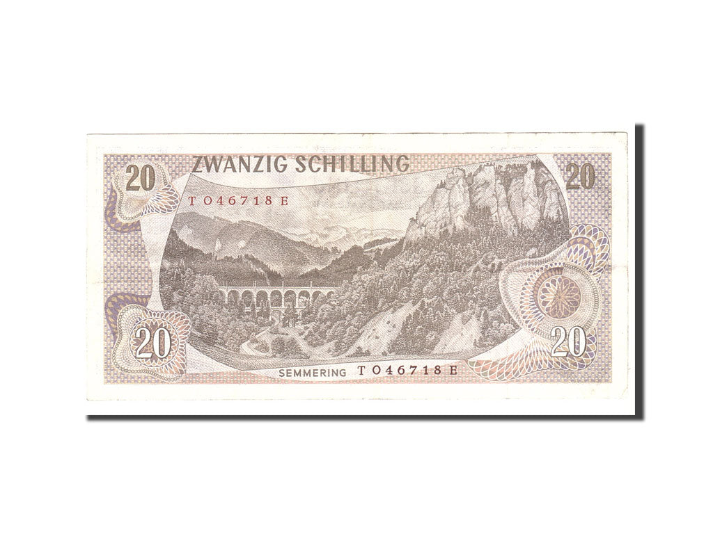 bankovka, 
  
  Rakúsko, 
  
  20 Schilling