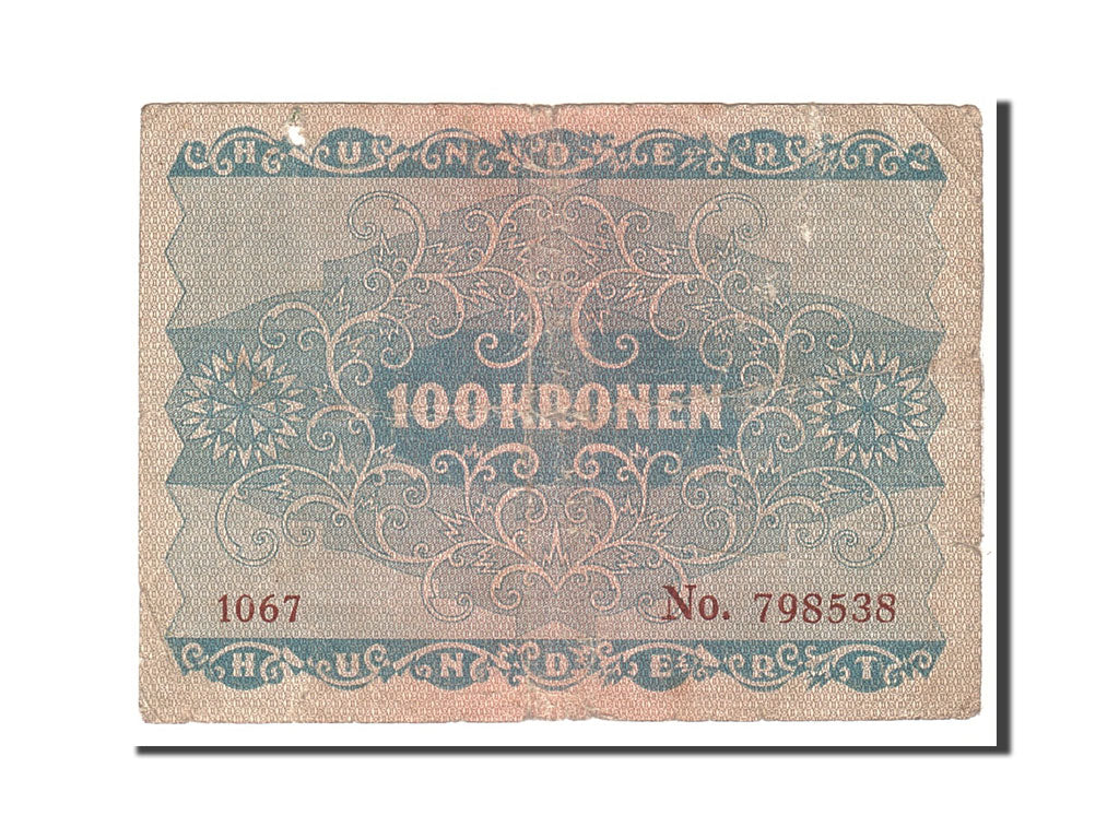 bankovka, 
  
  Rakúsko, 
  
  100 korún