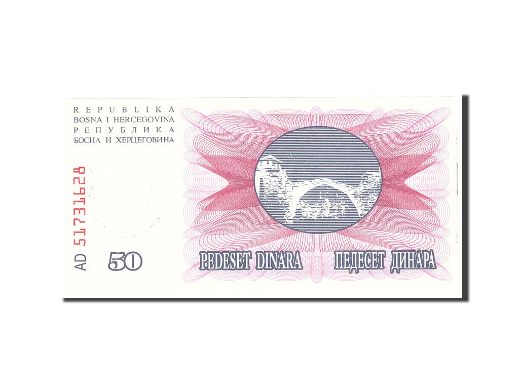 bankovka, 
  
  Bosna a Hercegovina, 
  
  50