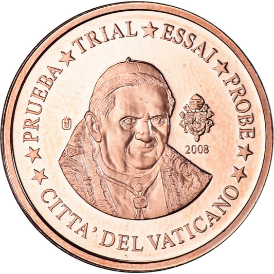 Vatikán, 
  
  2 euro centy, 
  
  2008