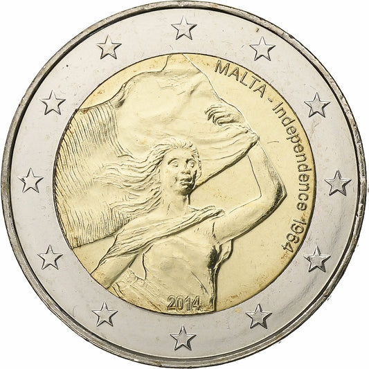 malta, 
  
  2 eurá, 
  
  2014