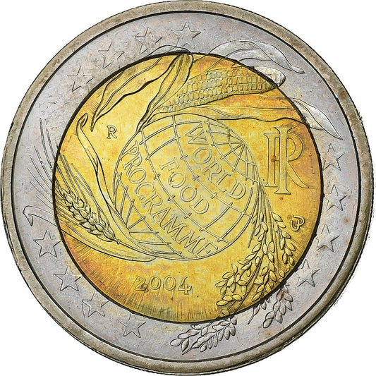 Taliansko, 
  
  2 eurá, 
  
  2004