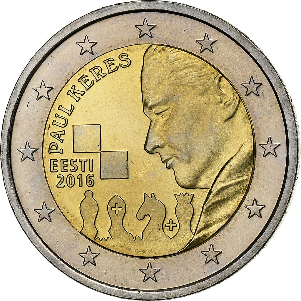 Estónsko, 
  
  2 eurá, 
  
  2016