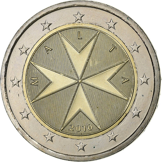 malta, 
  
  2 eurá, 
  
  2010