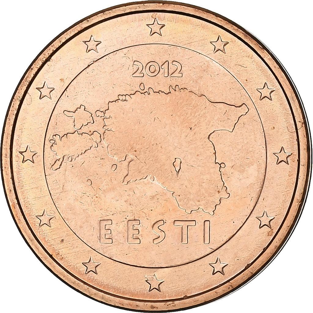 Estónsko, 
  
  2 euro centy, 
  
  2012