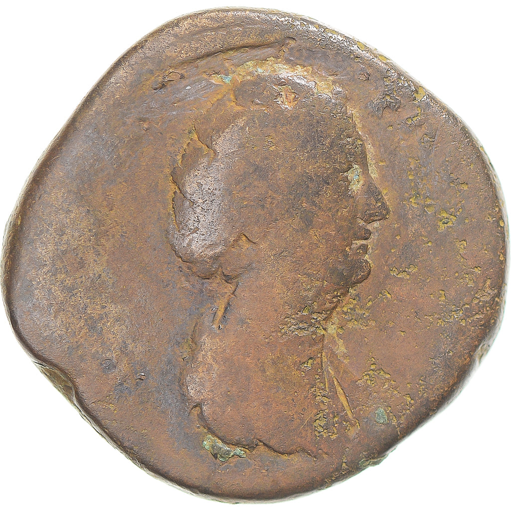 minca, 
  
  Diva Faustína I. 
  
  Sestertius