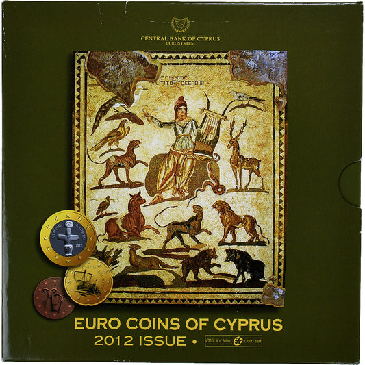 Cyprus, 
  
  Set 1 ct. - 2 eurá, 
  
  2012