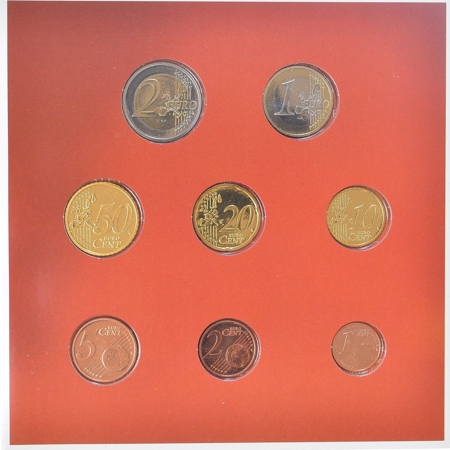 Rakúsko, 
  
  Set 1 ct. - 2 eurá, 
  
  2004