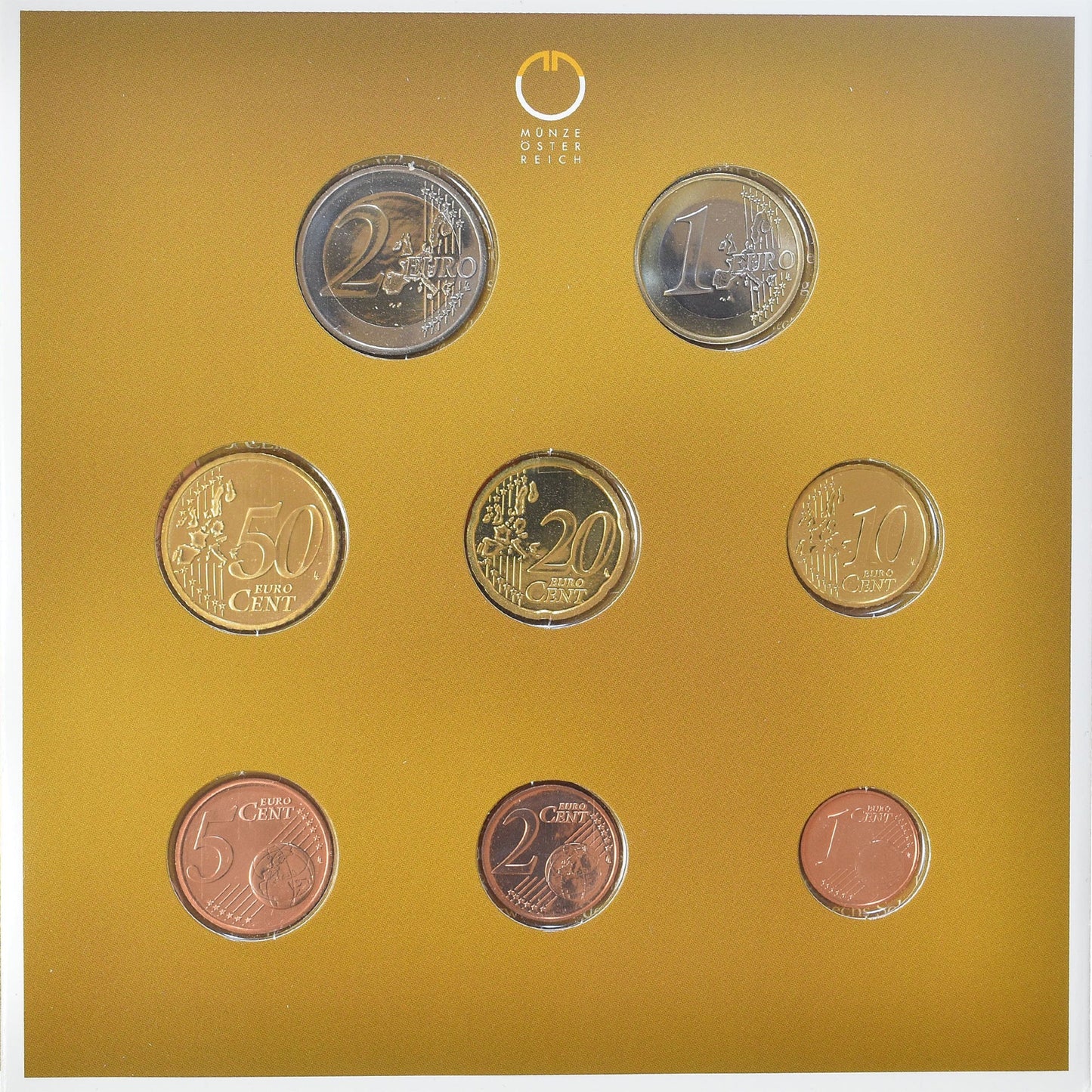 Rakúsko, 
  
  Set 1 ct. - 2 eurá, 
  
  2006