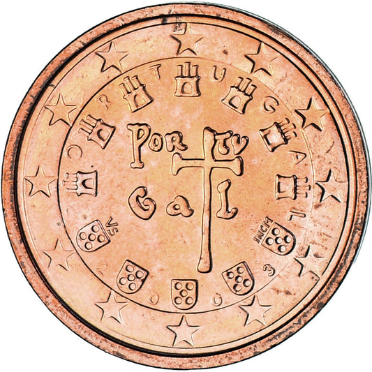 Portugalsko, 
  
  2 euro centy, 
  
  2003