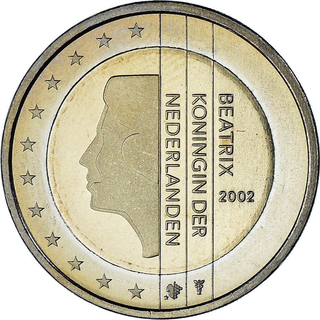 Holandsko, 
  
  2 eurá, 
  
  2002