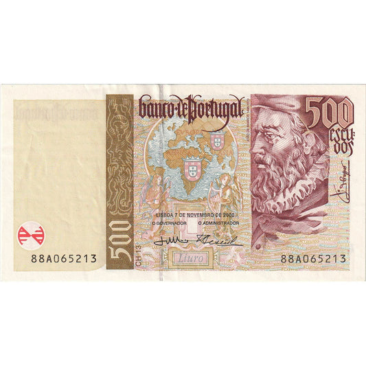 Portugalsko, 
  
  500 Escudos, 
  
  2000-11-07