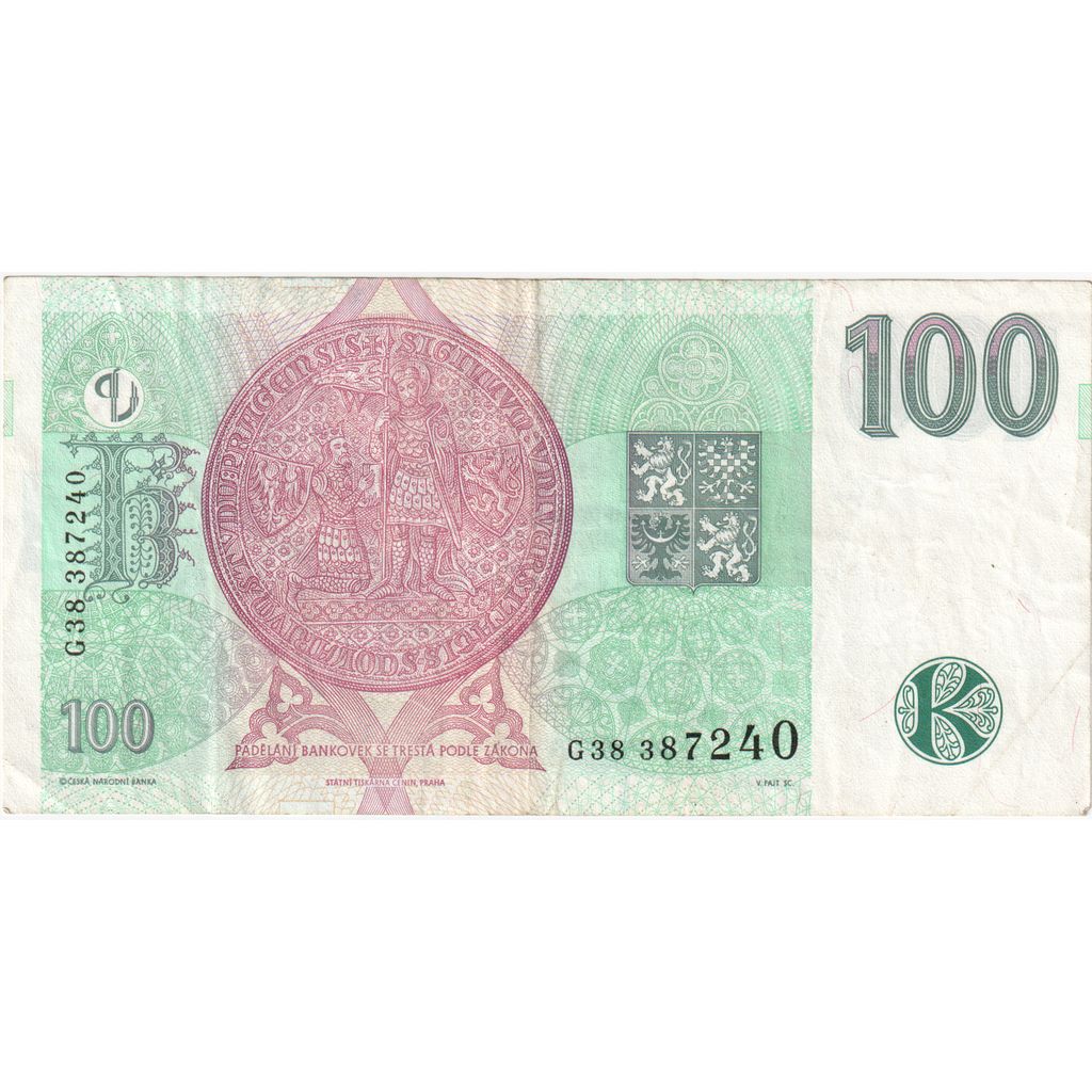 Česká republika, 
  
  100 korún, 
  
  AU(50 – 53)