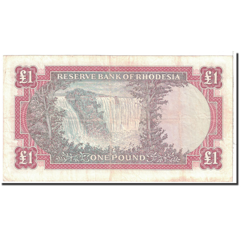 bankovka, 
  
  Rhodesia, 
  
  1 libra