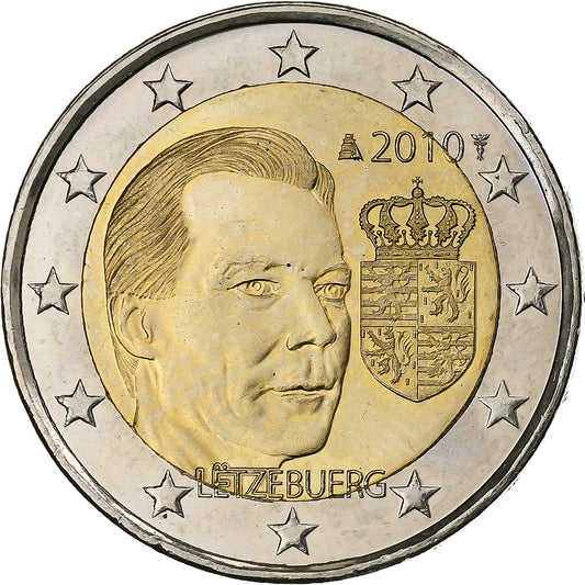 Luxembursko, 
  
  2 eurá, 
  
  Henri I Vojvoda Henri