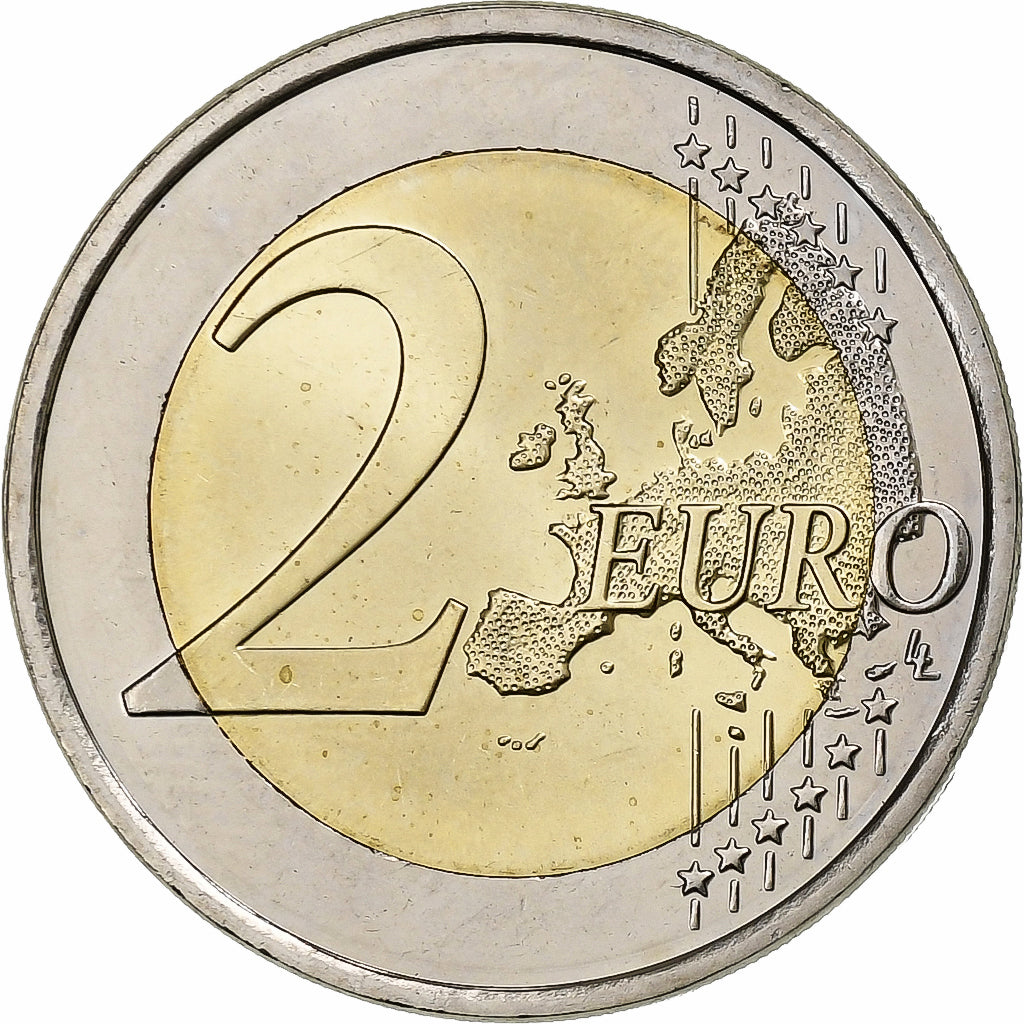 Fínsko, 
  
  2 eurá, 
  
  Vlajka Európskej únie