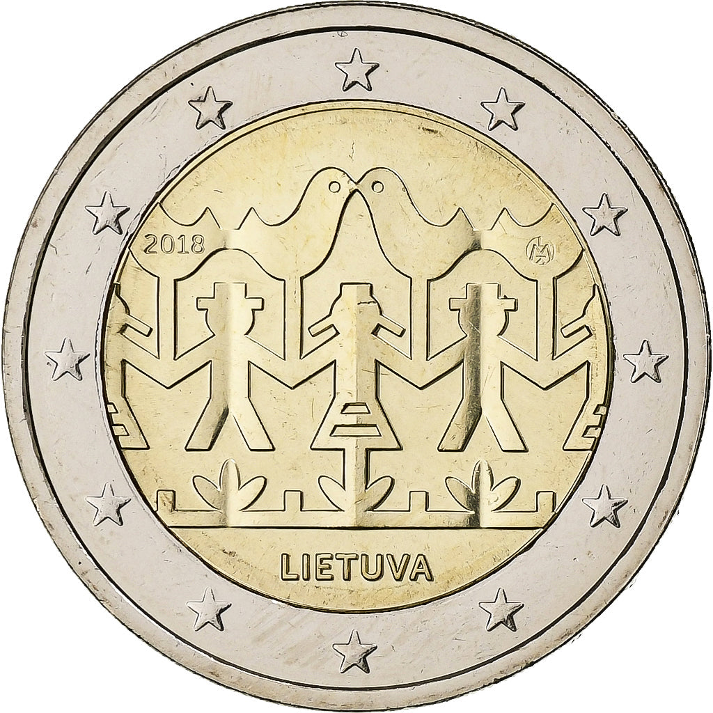 Litva, 
  
  2 eurá, 
  
  Oslava spevu a tanca