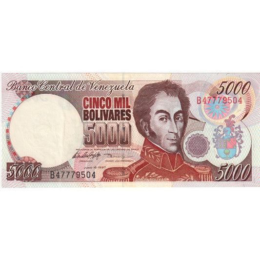 Venezuela, 
  
  5000 Bolivarov, 
  
  1997