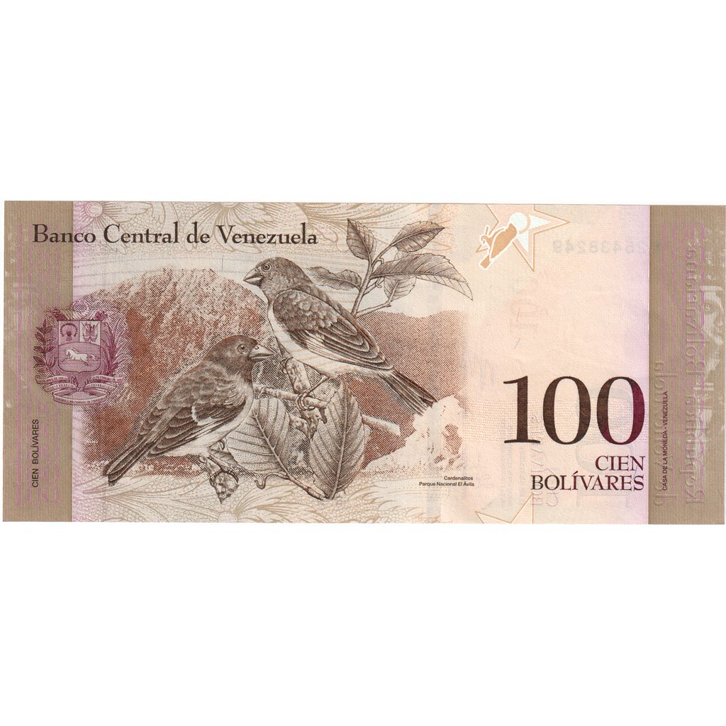 Venezuela, 
  
  100 Bolivarov, 
  
  2014