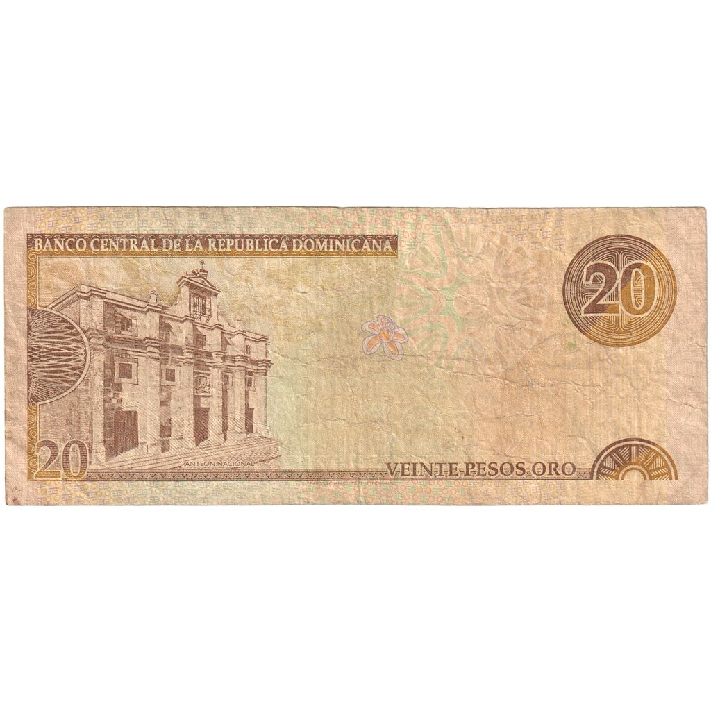 Dominikánska republika, 
  
  20 pesos oro, 
  
  2000