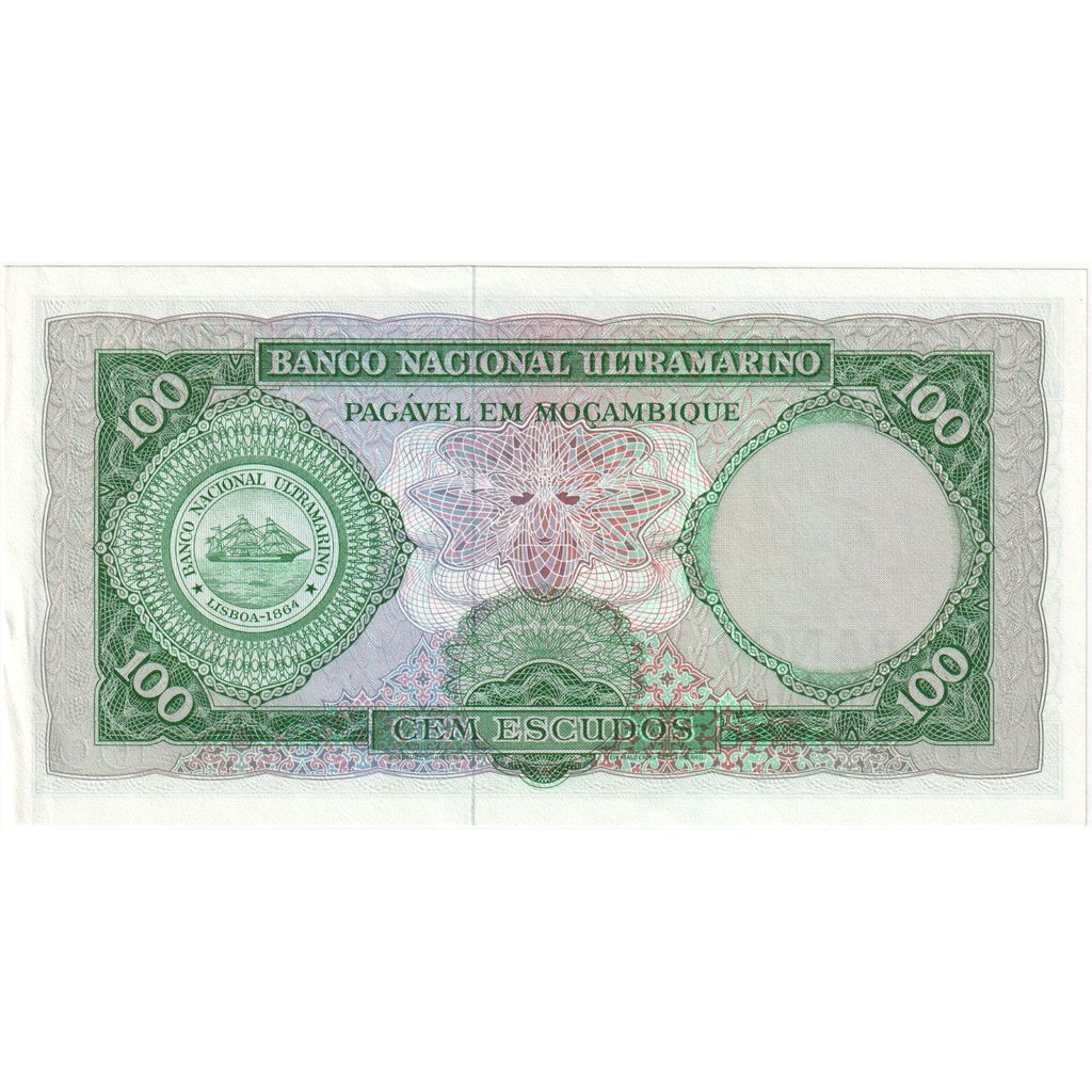 Mozambik, 
  
  100 Escudos, 
  
  1961