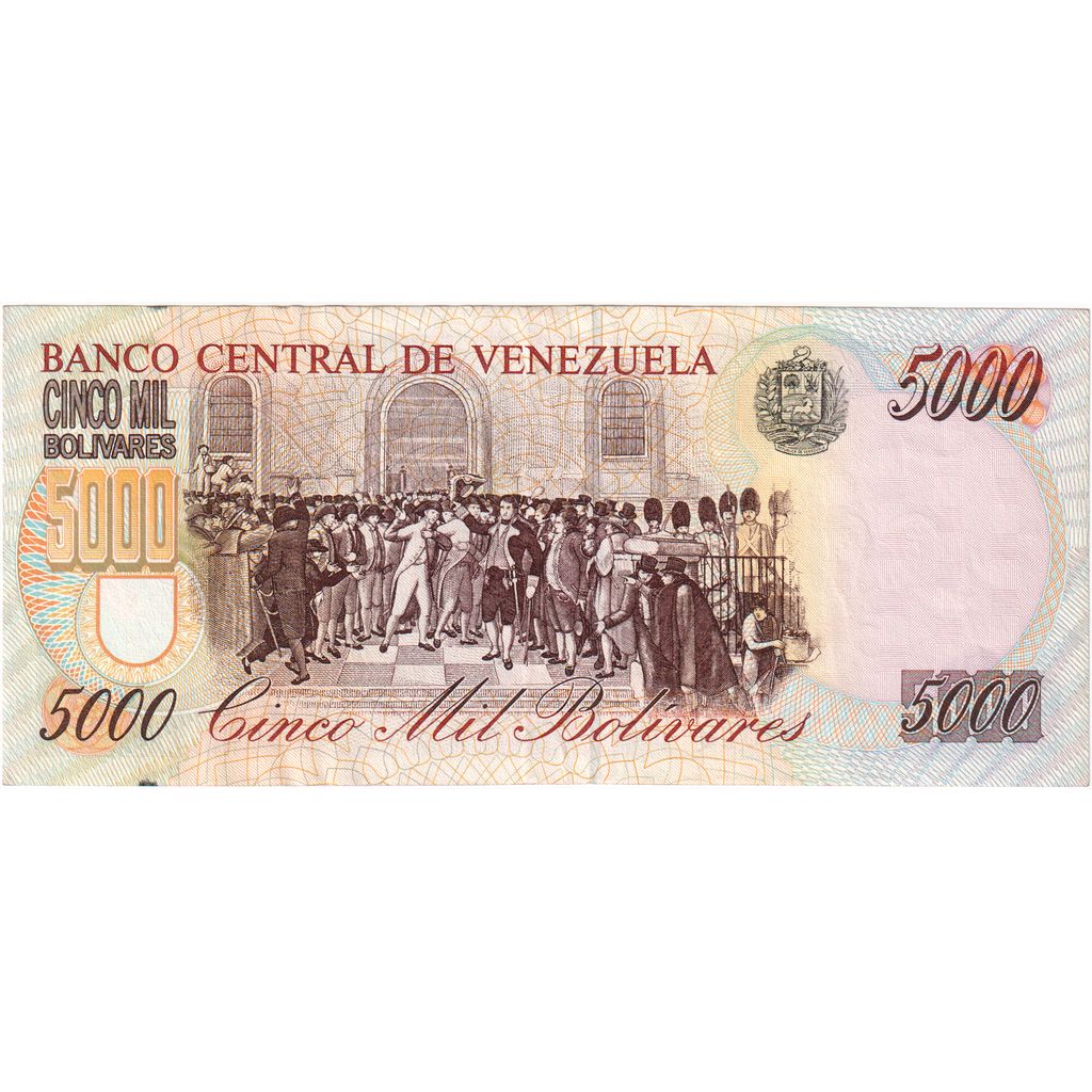 Venezuela, 
  
  5000 Bolivarov, 
  
  1998