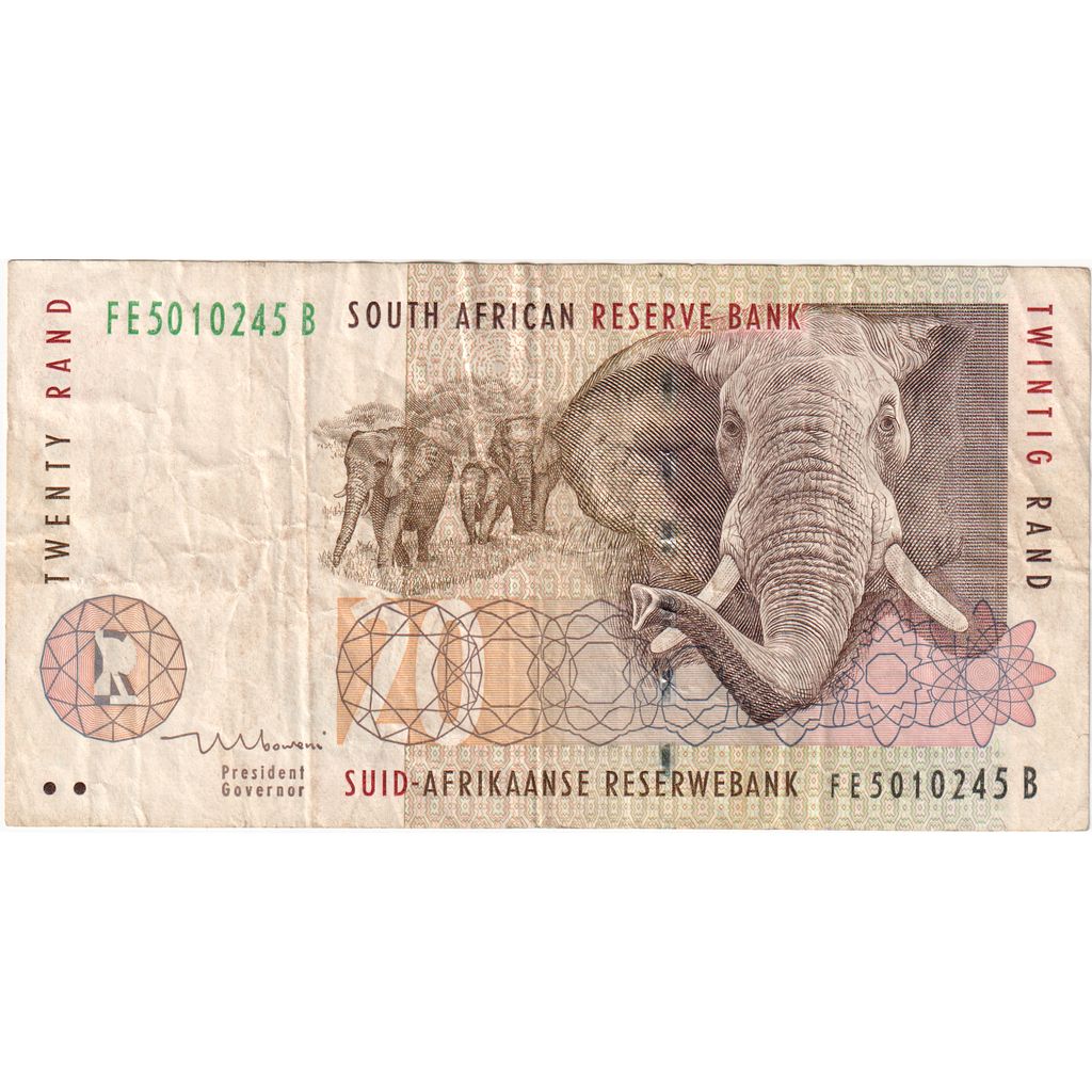 Južná Afrika, 
  
  20 randov, 
  
  VF(30-35)