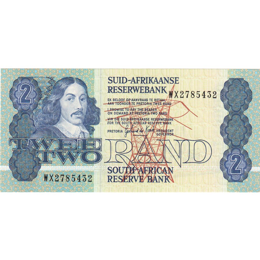 Južná Afrika, 
  
  2 Rand, 
  
  UNC(65-70)